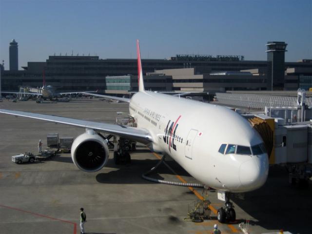 Our Japan Airlines plane