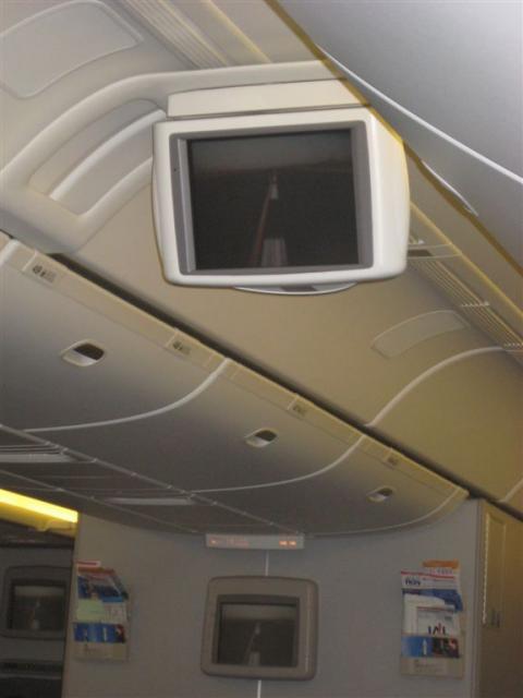 They show you the runway in front of the plane!