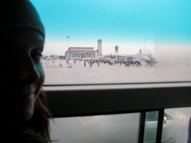 Going past Tiananmen Square!