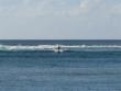 Surfer in Hanalei Bay