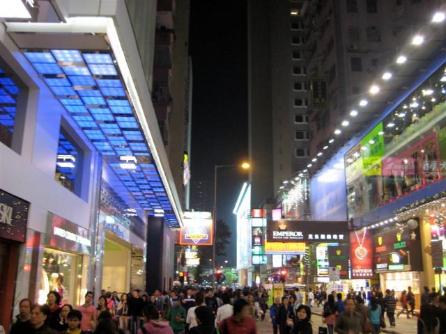 Causeway Bay is a shopping district.. very busy..