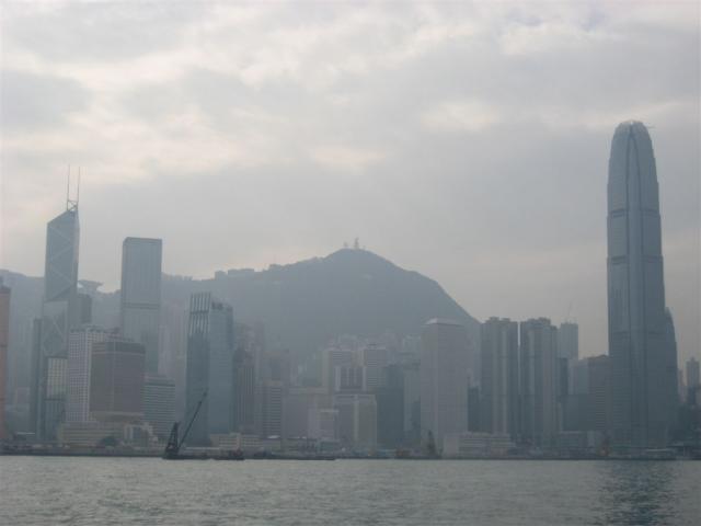 View of downtown Hong Kong from the ferry