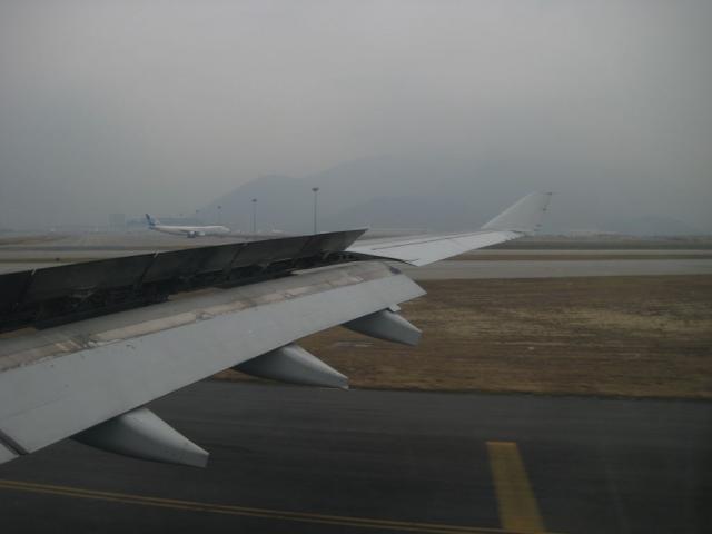 Landing back in Hong Kong after Taiwan