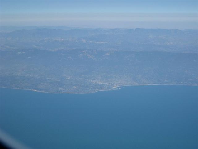 Flying along the Central California Coast