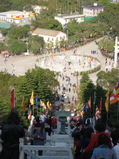 The stairs to the Big Buddha