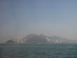 Looking back at Hong Kong Island from the west