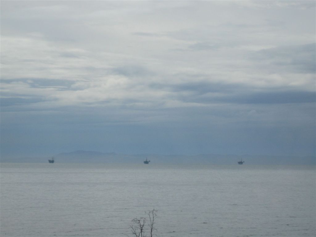 Lots of oil rigs