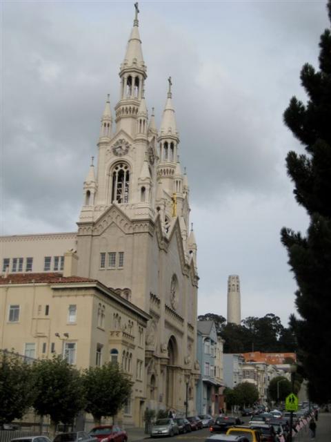 Nice church and Pioneer Tower
