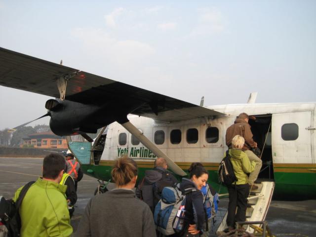 A Twin Otter, just like the Maldives, but no floats