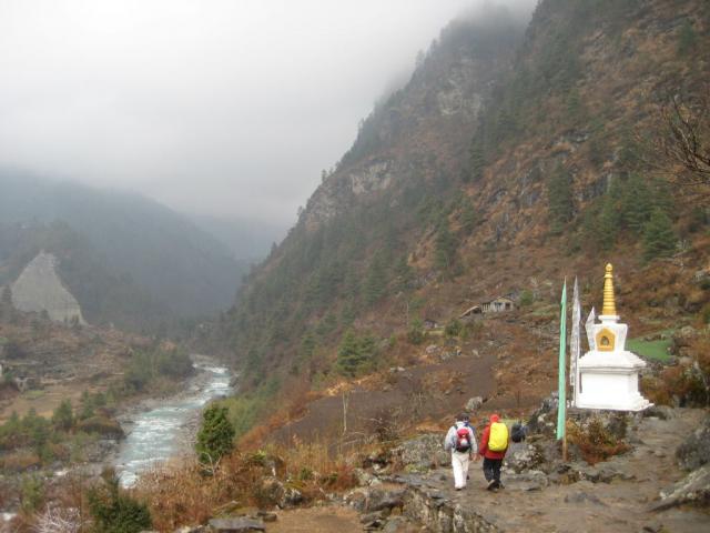 Stupa and the Milky River