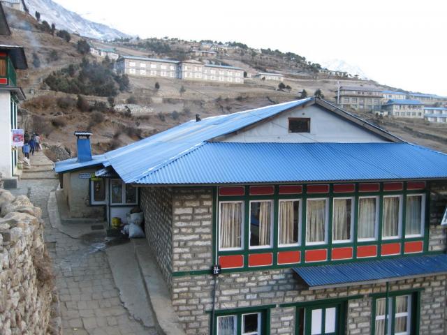 Our nice-looking lodging in Namche