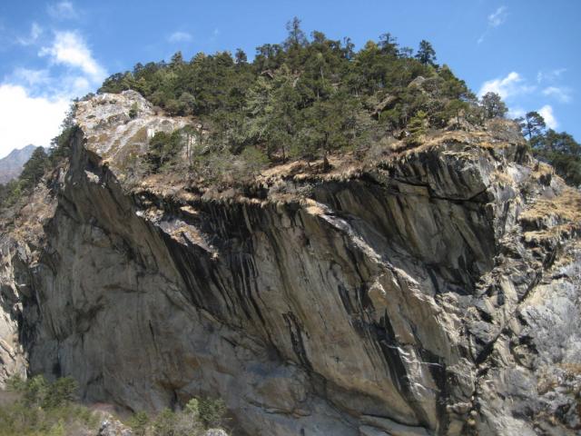 Very cool cliff along the riverside