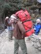 This is how the porters carry our bags. Quite impressive.