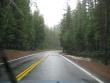 Nearing Crater Lake. First sign of snow!