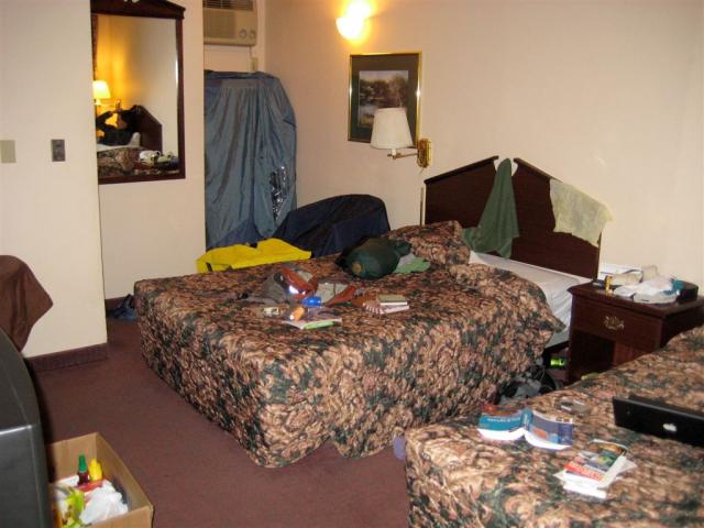 Our Travellodge room just south of Portland