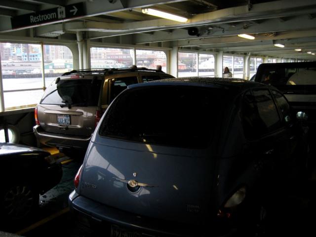 Our car in the ferry