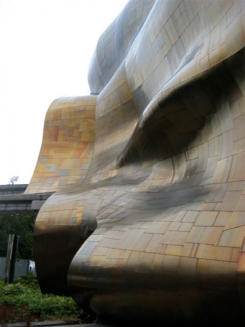 The weird Experience Music Project building