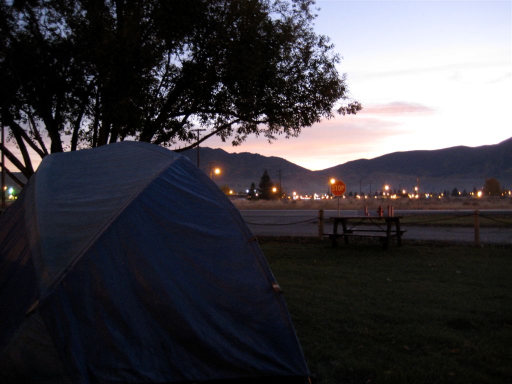 Morning at the KOA in Butte, Montana