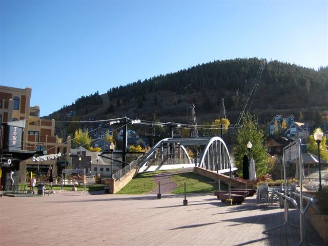 Park City ski hill, right beside Main Street