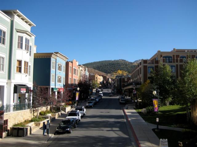 Looking up Main Street from the bridge