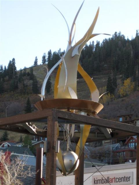 Olympic flame monument