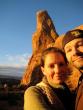 Us at Turret Arch after sunrise