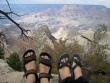 Feet and the canyon