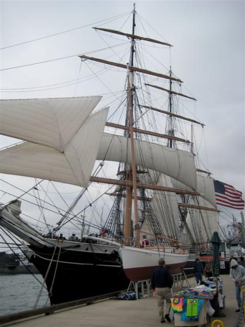 Sailing ship as part of the Maritime Museum