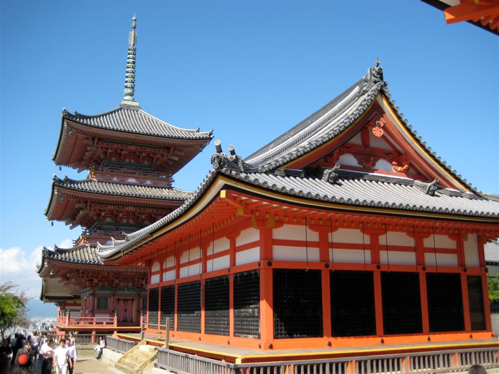 Pagoda and other building