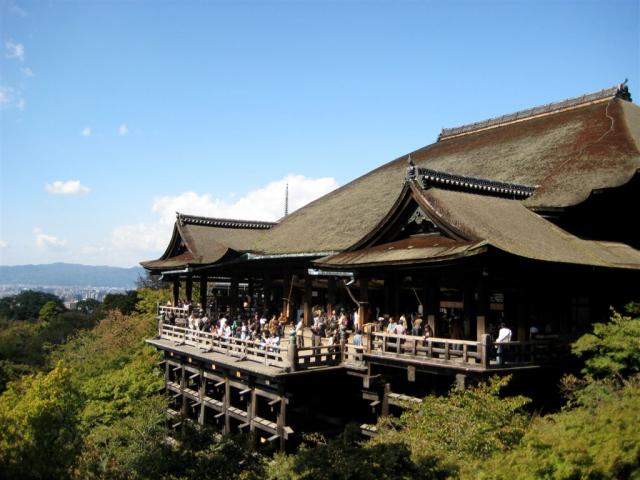 Kiyomizu Temple with its incredible veranda