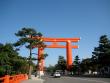 Torii gate to the Heian Shrine