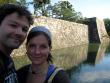 Us and the inner moat with donjon behind us