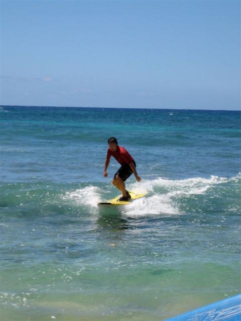 And Jason's surf skills... hehe